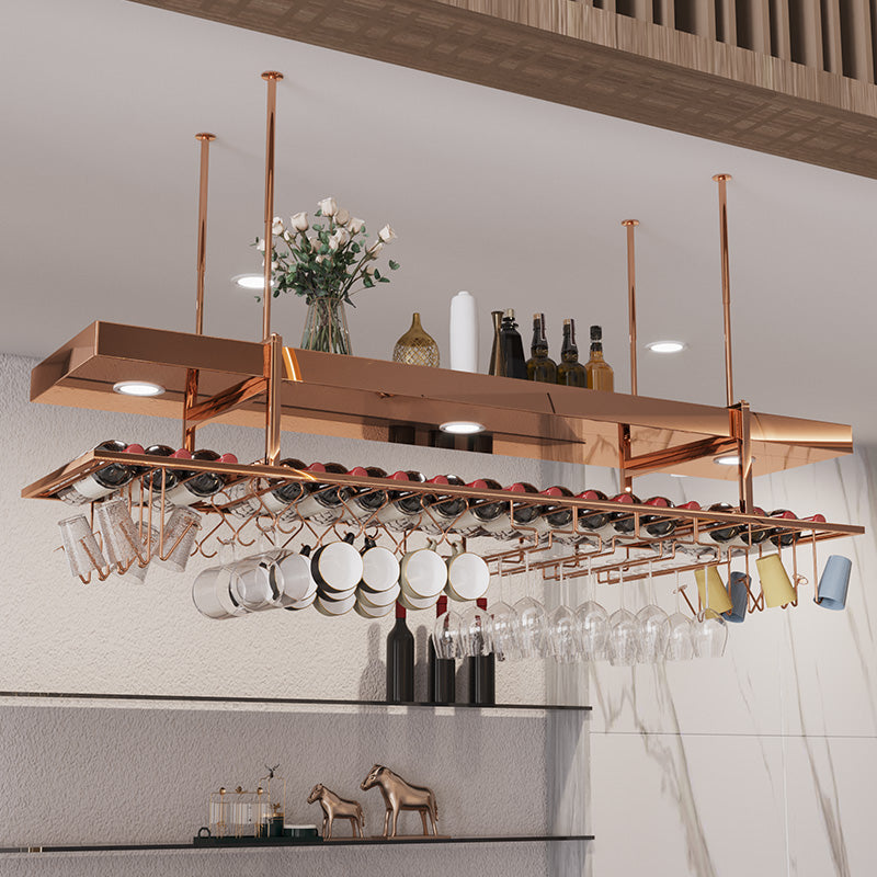 Modern Hanging Wine Rack Bottle Metal Kitchen Wine Bottle Holder Clearhalo 'furn' 'furn_wine_racks' 'Furniture' 'Kitchen & Dining Furniture' 'Wine Racks' 'wine_racks' 7471539