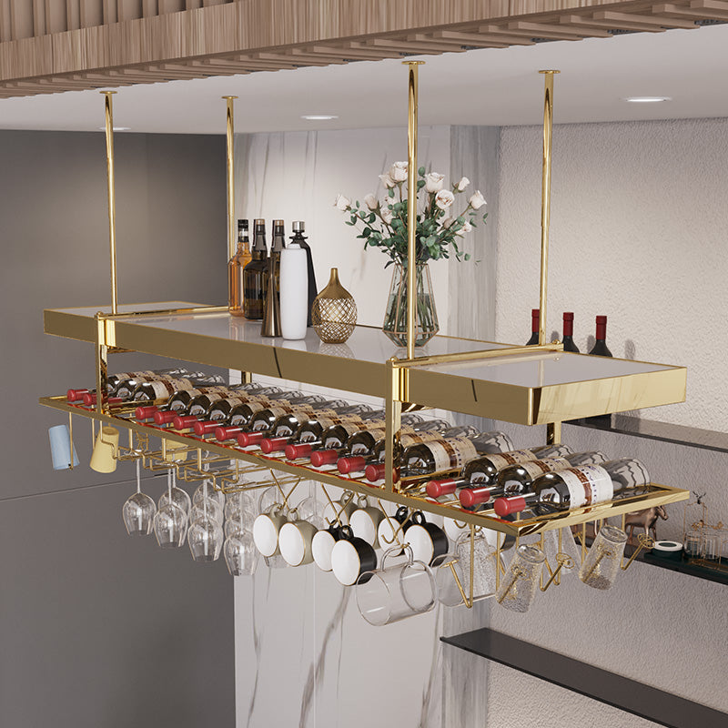 Modern Hanging Wine Rack Bottle Metal Kitchen Wine Bottle Holder Clearhalo 'furn' 'furn_wine_racks' 'Furniture' 'Kitchen & Dining Furniture' 'Wine Racks' 'wine_racks' 7471541