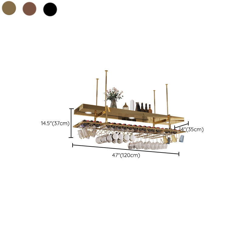 Modern Hanging Wine Rack Bottle Metal Kitchen Wine Bottle Holder Clearhalo 'furn' 'furn_wine_racks' 'Furniture' 'Kitchen & Dining Furniture' 'Wine Racks' 'wine_racks' 7471549