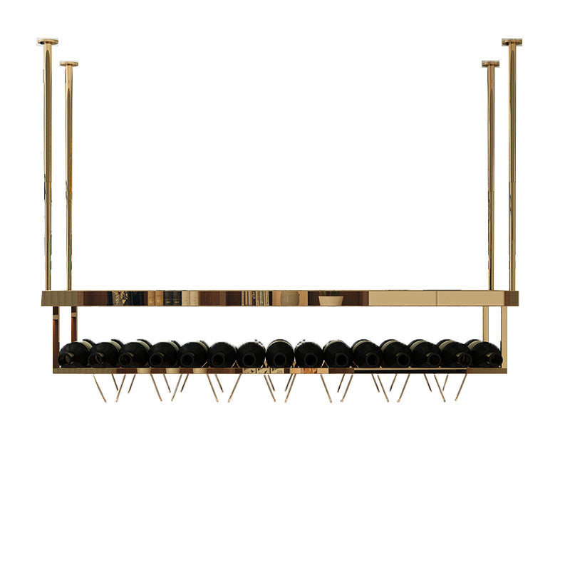 Modern Hanging Wine Bottle Holder Metal Kitchen Wine Rack Bottle