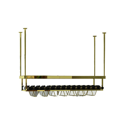 Modern Hanging Wine Bottle Holder Metal Kitchen Wine Rack Bottle