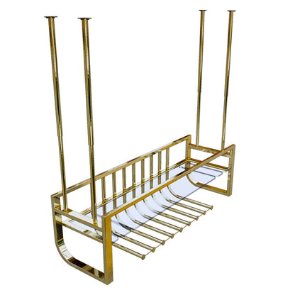 Luxe hangende wijnfleshouder metalen keukenwijn rack fles