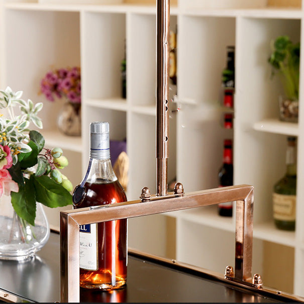 Glam hangende wijnrek keuken metalen wijnfles en glazen rek