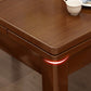 Table de salle à manger en bois massif marron Table de dinette contemporaine