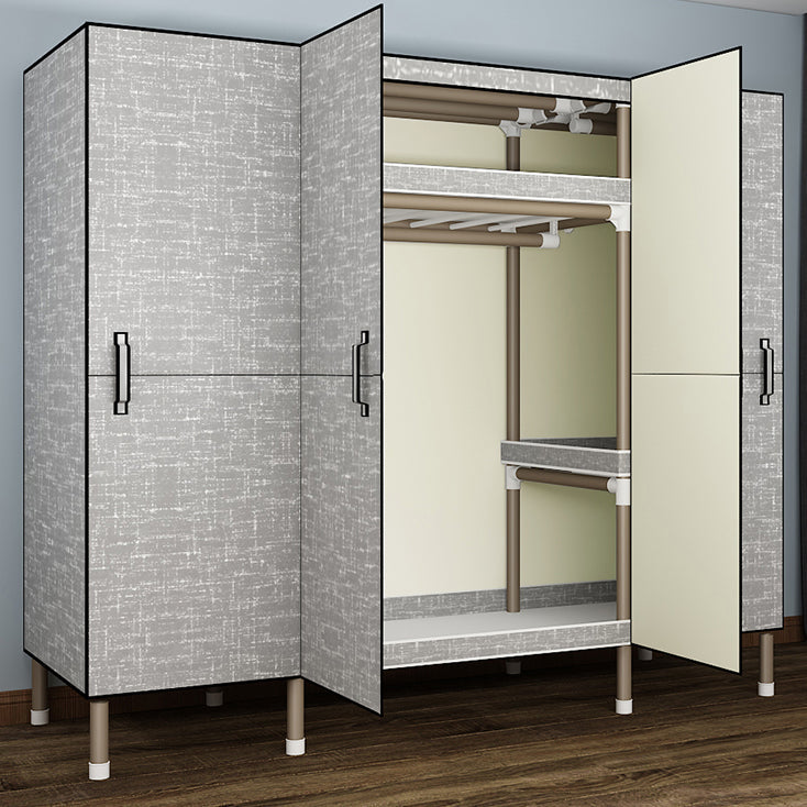 Telaio metallico autoportante a pieghevole per il guardaroba multifunzionale per camera da letto