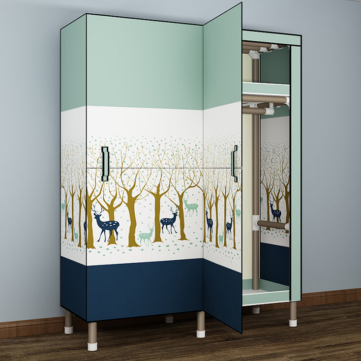 Telaio metallico autoportante a pieghevole per il guardaroba multifunzionale per camera da letto