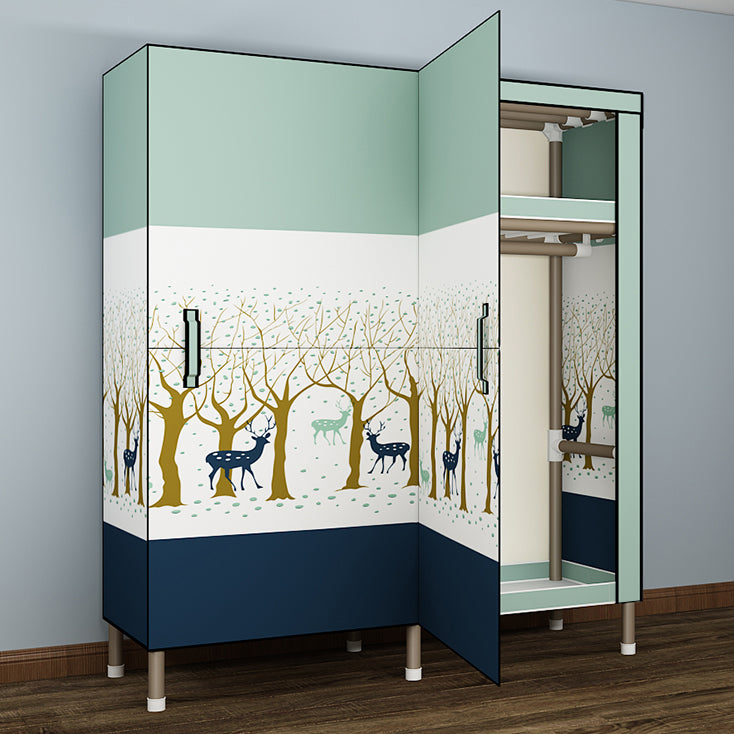 Telaio metallico autoportante a pieghevole per il guardaroba multifunzionale per camera da letto