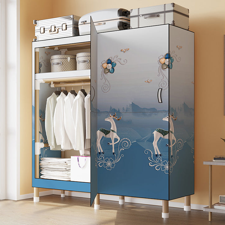 Telaio metallico autoportante a pieghevole per il guardaroba multifunzionale per camera da letto