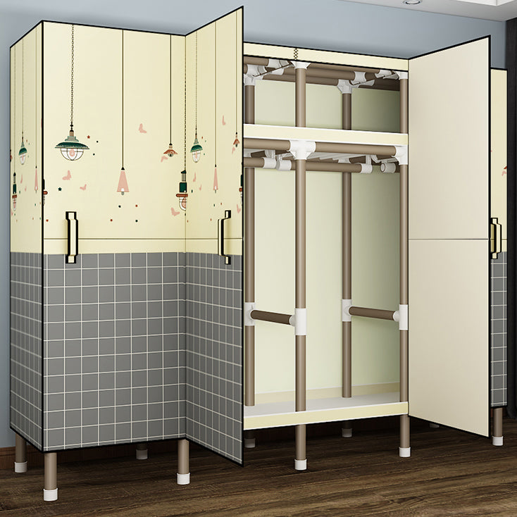 Telaio metallico autoportante a pieghevole per il guardaroba multifunzionale per camera da letto