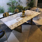 Rectangle Sled Base Dining Room Table Contemporary Dining Table Clearhalo 'Dining Tables & Seating' 'Dining Tables' 'dining_table' 'furn' 'furn_dining_table' 'Furniture' 'Kitchen & Dining Furniture' 7471754