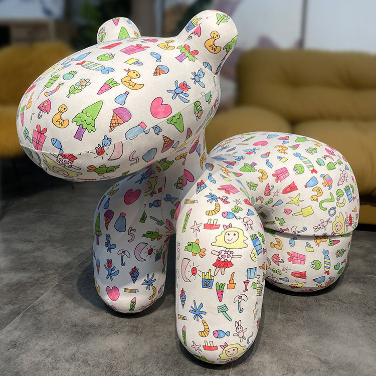 Creative Kid's Dining Chair Upholstered Pony Dining Chair for Home Clearhalo 'Dining Chairs' 'Dining Tables & Seating' 'dining_chair' 'furn' 'furn_dining_chair' 'Furniture' 'Kitchen & Dining Furniture' 7471768