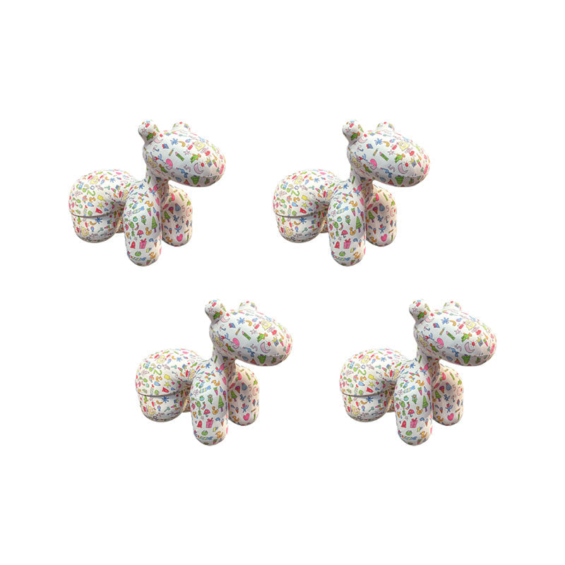 Creative Kid's Dining Chair Upholstered Pony Dining Chair for Home 4 Piece Set Clearhalo 'Dining Chairs' 'Dining Tables & Seating' 'dining_chair' 'furn' 'furn_dining_chair' 'Furniture' 'Kitchen & Dining Furniture' 7471772