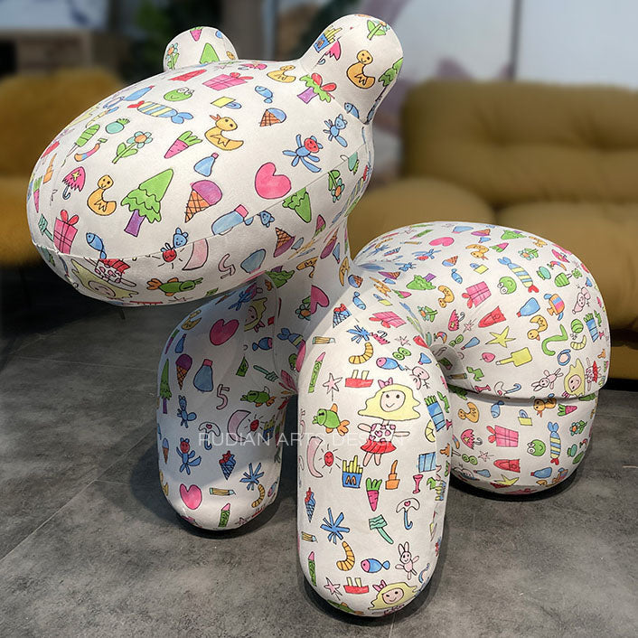 Creative Kid's Dining Chair Upholstered Pony Dining Chair for Home Clearhalo 'Dining Chairs' 'Dining Tables & Seating' 'dining_chair' 'furn' 'furn_dining_chair' 'Furniture' 'Kitchen & Dining Furniture' 7471773