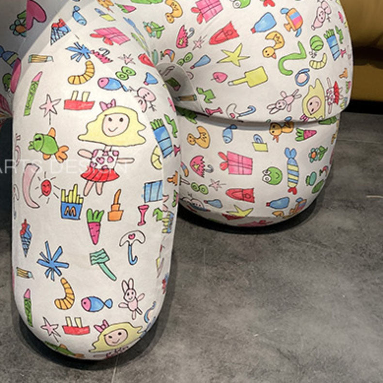 Creative Kid's Dining Chair Upholstered Pony Dining Chair for Home Clearhalo 'Dining Chairs' 'Dining Tables & Seating' 'dining_chair' 'furn' 'furn_dining_chair' 'Furniture' 'Kitchen & Dining Furniture' 7471780