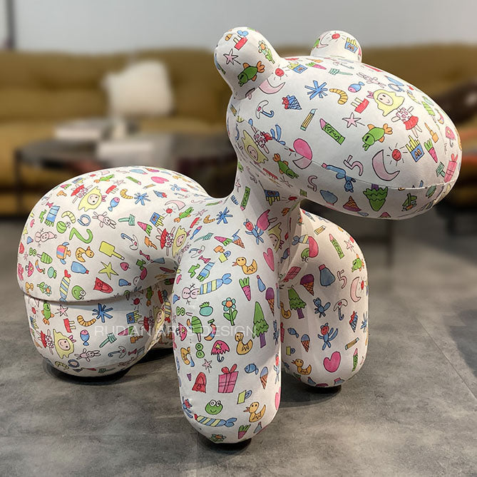 Creative Kid's Dining Chair Upholstered Pony Dining Chair for Home Clearhalo 'Dining Chairs' 'Dining Tables & Seating' 'dining_chair' 'furn' 'furn_dining_chair' 'Furniture' 'Kitchen & Dining Furniture' 7471782