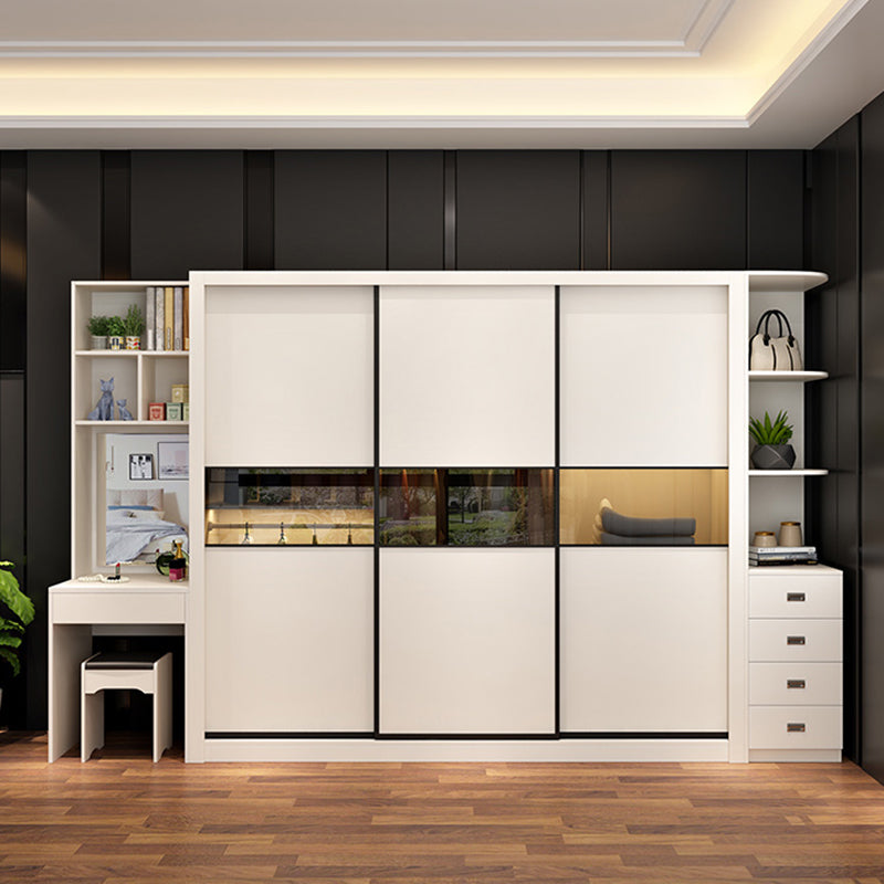 Contemporary Home Engineered Wood Wardrobe Freestanding Wardrobe Closet Clearhalo 'Armoires & Wardrobes' 'armoires_wardrobes' 'Bedroom Furniture' 'furn' 'furn_armoires_wardrobes' 'Furniture' 7471840