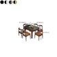 Eigentijdse keuken eettafel Houten eettafel met bladverlenging