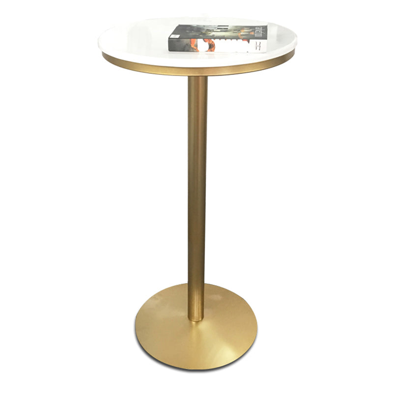 Ensemble de table de pub blanc avec chaises en métal 1/2/3 pcs de barre ronde modernes