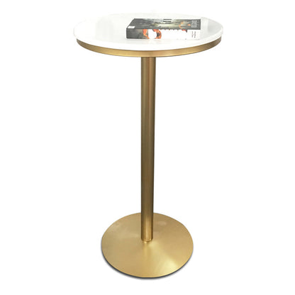 Ensemble de table de pub blanc avec chaises en métal 1/2/3 pcs de barre ronde modernes