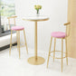 Ensemble de table de pub blanc avec chaises en métal 1/2/3 pcs de barre ronde modernes