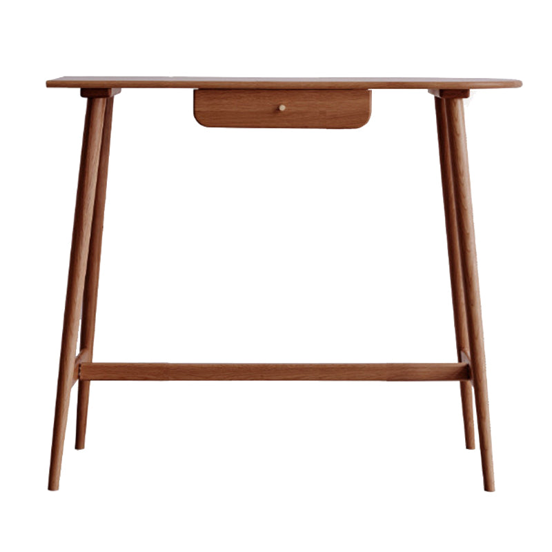 Trestle Base Bar Table Set 1/3 Pcs Oak Solid Wood Bar Table and Stools Table 47.2"L x 19.7"W x 41.3"H Walnut Clearhalo 'Bar Furniture' 'furn' 'furn_home_bar_bar_sets' 'Furniture' 'Home Bars & Bar Sets' 'home_bar_bar_sets' 'Kitchen & Dining Furniture' 7471995