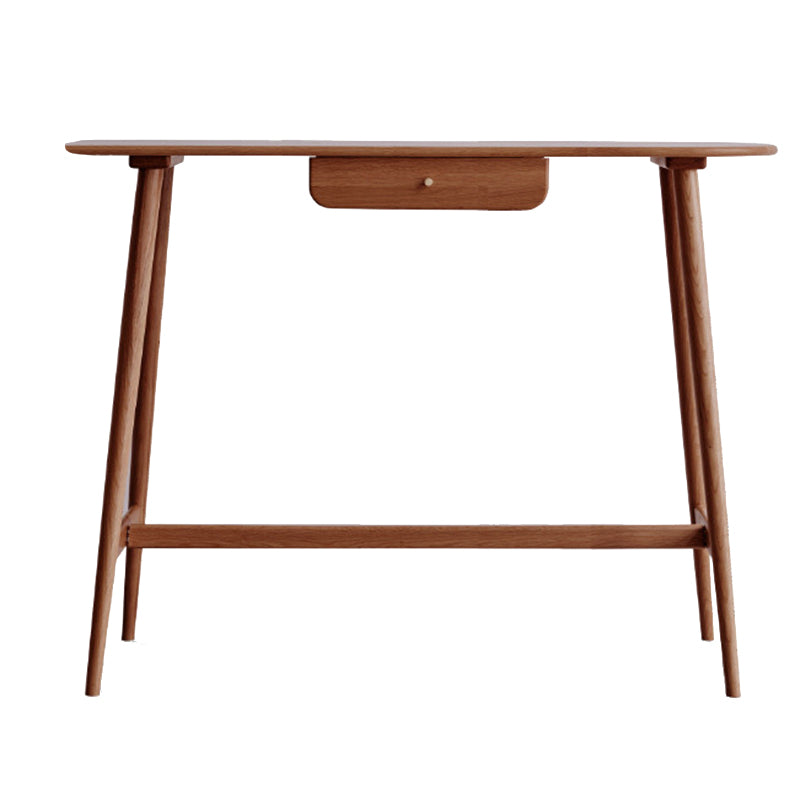 Trestle Base Bar Table Set 1/3 Pcs Oak Solid Wood Bar Table and Stools Table 53"L x 20"W x 41"H Walnut Clearhalo 'Bar Furniture' 'furn' 'furn_home_bar_bar_sets' 'Furniture' 'Home Bars & Bar Sets' 'home_bar_bar_sets' 'Kitchen & Dining Furniture' 7471996