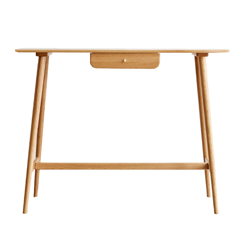 Trestle Base Bar Table Set 1/3 Pcs Oak Solid Wood Bar Table and Stools Clearhalo 'Bar Furniture' 'furn' 'furn_home_bar_bar_sets' 'Furniture' 'Home Bars & Bar Sets' 'home_bar_bar_sets' 'Kitchen & Dining Furniture' 7472001