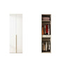 Modern Artificial Wood Wardrobe Freestanding Wardrobe in White 23.6"L x 21.7"W x 94.5"H Clearhalo 'Armoires & Wardrobes' 'armoires_wardrobes' 'Bedroom Furniture' 'furn' 'furn_armoires_wardrobes' 'Furniture' 7472061