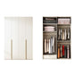 Modern Artificial Wood Wardrobe Freestanding Wardrobe in White 71"L x 22"W x 94"H Clearhalo 'Armoires & Wardrobes' 'armoires_wardrobes' 'Bedroom Furniture' 'furn' 'furn_armoires_wardrobes' 'Furniture' 7472073