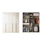 Modern Artificial Wood Wardrobe Freestanding Wardrobe in White 79"L x 22"W x 94"H Clearhalo 'Armoires & Wardrobes' 'armoires_wardrobes' 'Bedroom Furniture' 'furn' 'furn_armoires_wardrobes' 'Furniture' 7472077