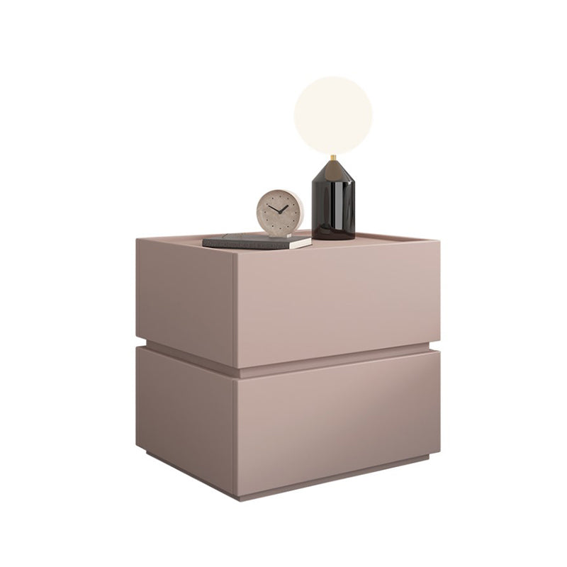 Table de nuit en bois armoire au chevet contemporain avec tiroirs