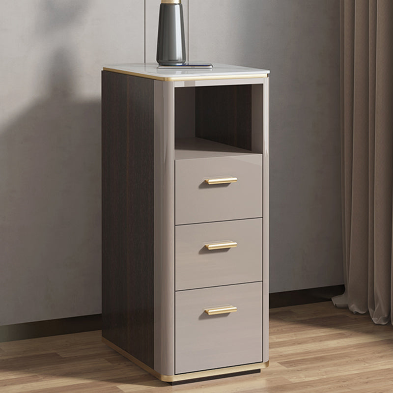 Nightstand de lit en pierre classique Glam Accent Table table de nuit pour chambre à coucher
