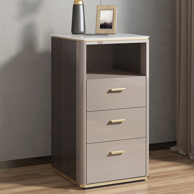 Nightstand de lit en pierre classique Glam Accent Table table de nuit pour chambre à coucher