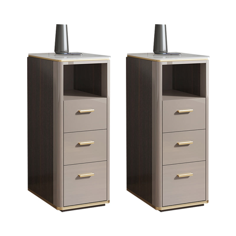 Nightstand de lit en pierre classique Glam Accent Table table de nuit pour chambre à coucher