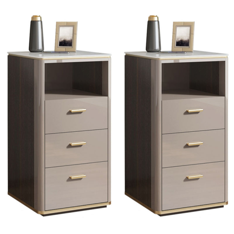 Nightstand de lit en pierre classique Glam Accent Table table de nuit pour chambre à coucher