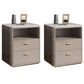 Nightstand de lit en pierre classique Glam Accent Table table de nuit pour chambre à coucher