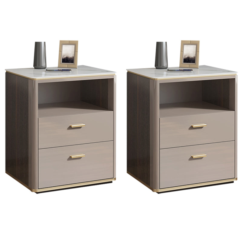 Nightstand de lit en pierre classique Glam Accent Table table de nuit pour chambre à coucher