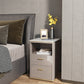 Nightstand de lit en pierre classique Glam Accent Table table de nuit pour chambre à coucher
