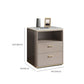 Nightstand de lit en pierre classique Glam Accent Table table de nuit pour chambre à coucher
