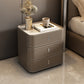 Glam Accent Table Table table de nuit en pierre avec 3 tiroirs