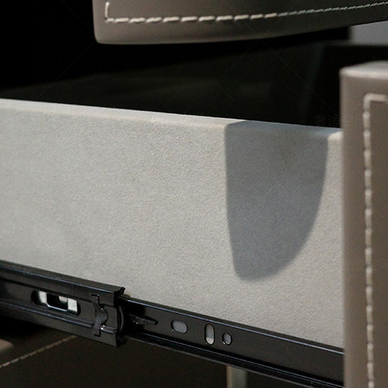 Glam Accent Table Table table de nuit en pierre avec 3 tiroirs