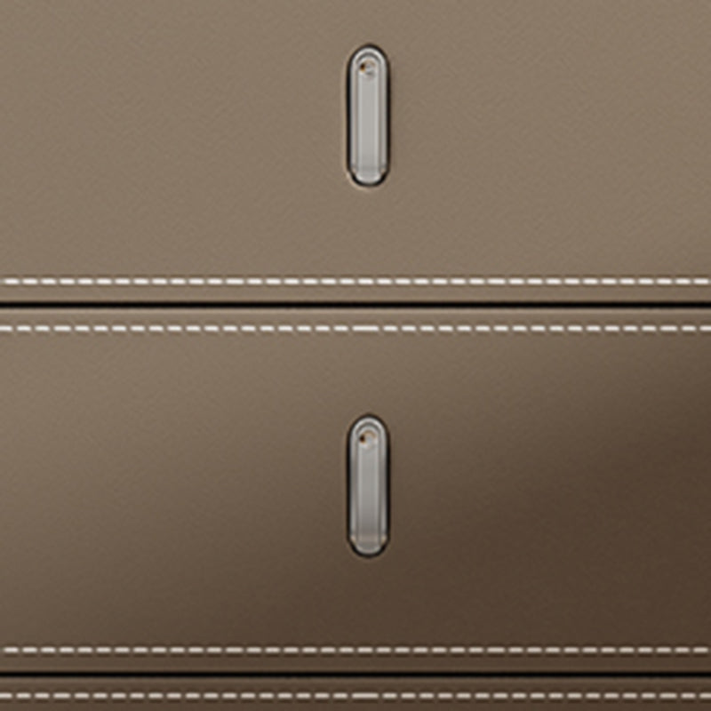 Glam Accent Table Table table de nuit en pierre avec 3 tiroirs