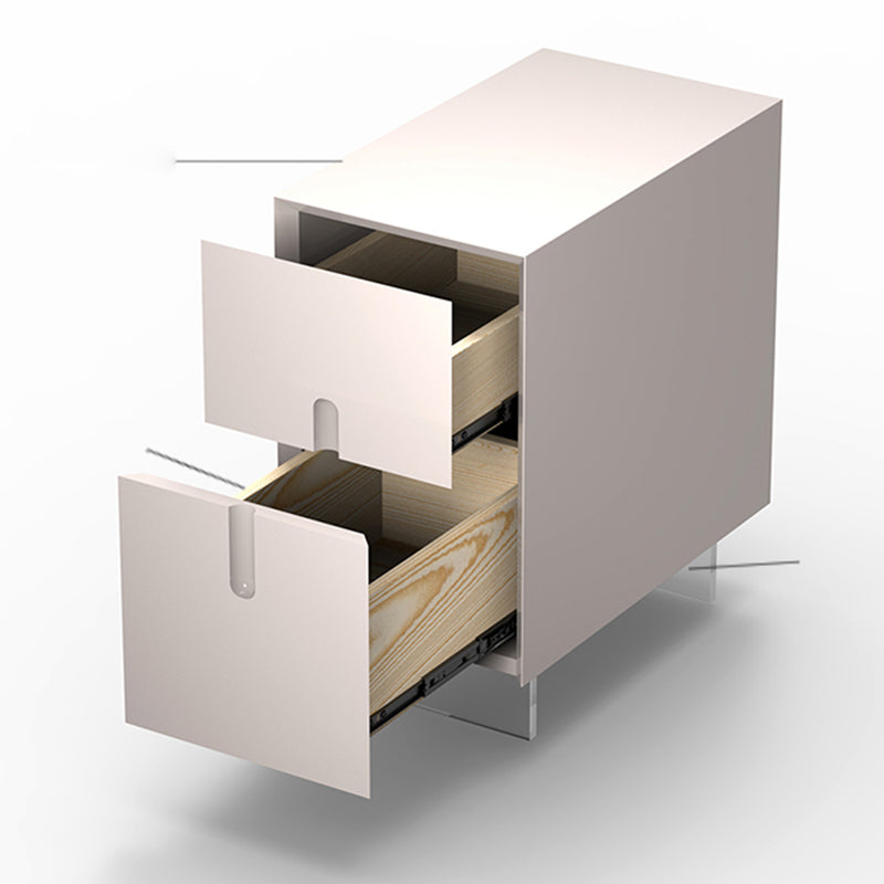 Table de nuit contemporaine armoire au chevet en bois avec tiroirs