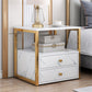 Contemporary Night Table Faux Wood Bedside Cabinet for Bedroom Clearhalo 'Bedroom Furniture' 'furn' 'furn_night_stand' 'Furniture' 'night_stand' 'Nightstands' 7472407