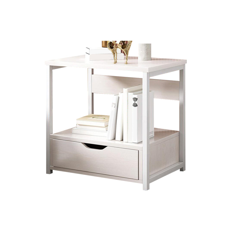 Contemporary Night Table Faux Wood Bedside Cabinet for Bedroom Clearhalo 'Bedroom Furniture' 'furn' 'furn_night_stand' 'Furniture' 'night_stand' 'Nightstands' 7472424