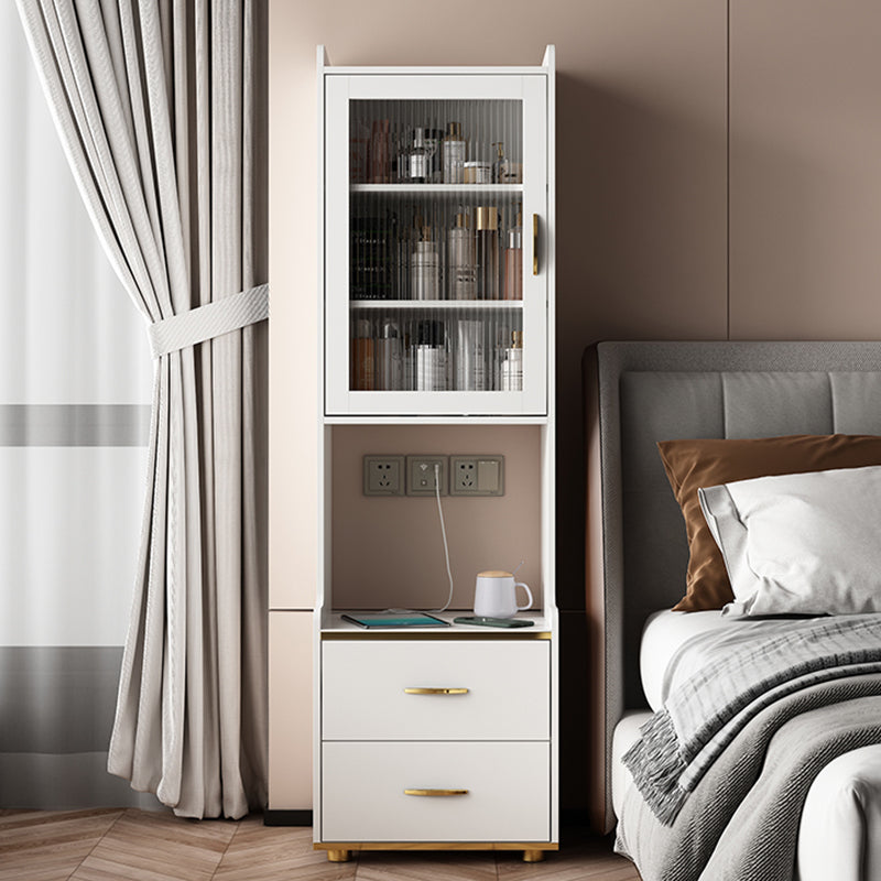 Night-tands de lit en bois faux en bois moderne avec tiroirs