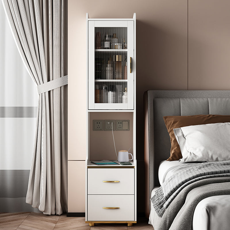 Night-tands de lit en bois faux en bois moderne avec tiroirs