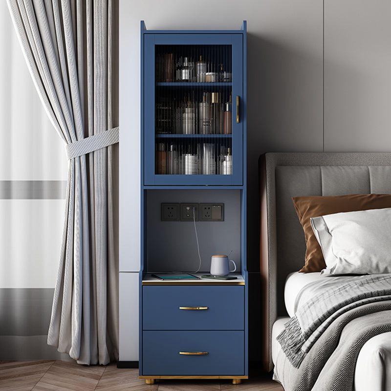 Night-tands de lit en bois faux en bois moderne avec tiroirs