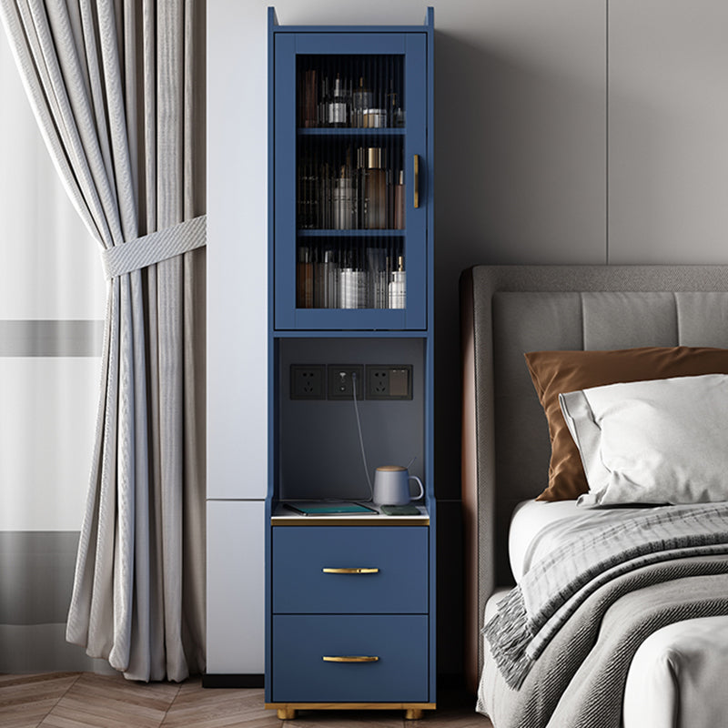 Night-tands de lit en bois faux en bois moderne avec tiroirs