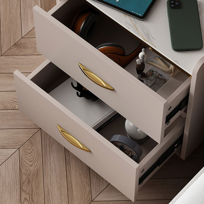 Night-tands de lit en bois faux en bois moderne avec tiroirs